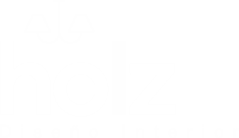 logo holz fondo negro